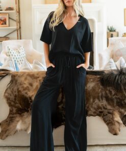 One Piece Textured Swim Suit