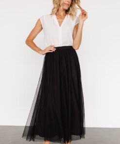 Mila Tulle Skirt | Black