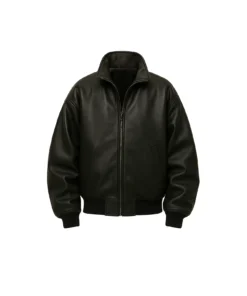 Men’s Premium Black Bomber Oversized Jacket