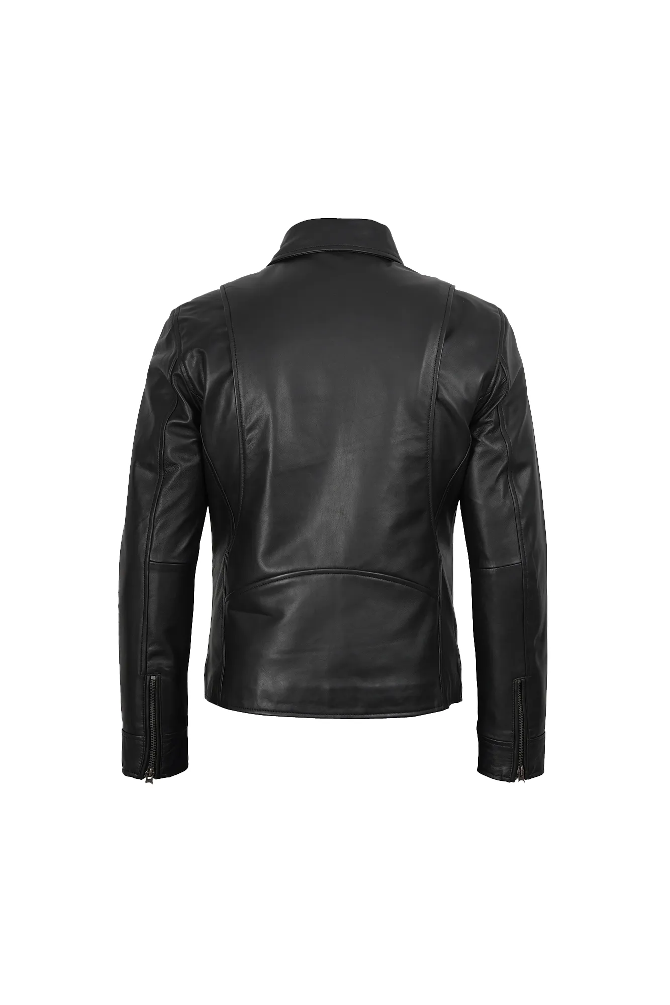 Men’s Style Black Leather Jacket - Image 4